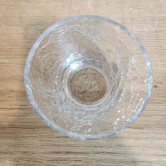 Crackled Glass Tealight Holders Set of 3 - Picture 3 of 4